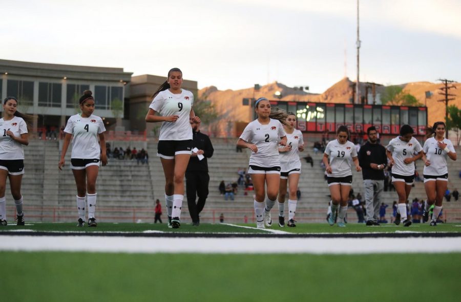The girls soccer team finished the regular season with 22 wins and 1 loss, including an undefeated district record. 