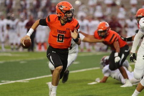 Junior quarterback, Zach Rodriguez, is starting in his first Battle of the Claw against the Austin Panthers.