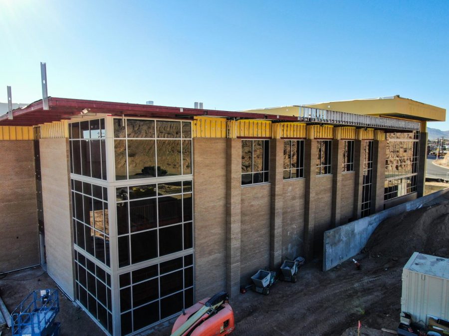 The new fine arts building is located along side Schuster Ave. next C.D. Jarvis gymnasium. Its set to be completed at the end of February or early March. 