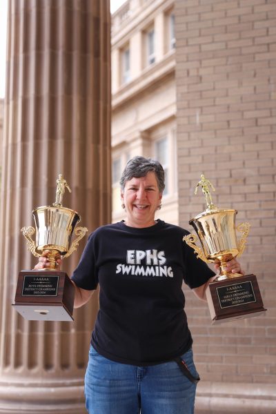 Coach, Betsy Ighnat, spent over a decade as an assistant on the EPHS swim team thats won multiple district, regional and state championships. 